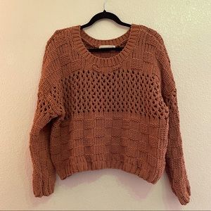 ZaraKnit Cable Knit Crop Sweater